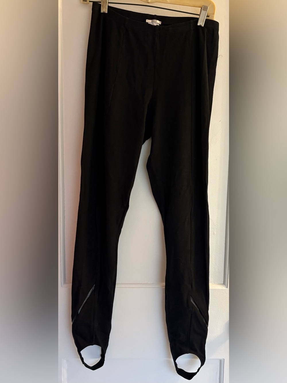 Wolford Stirrup Leggings with Zipper size Large